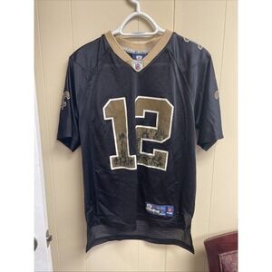 Reebok x New Orleans Saints Jersey #12 Marques Colston Black Youth  Sz L